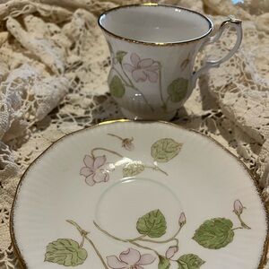 Cup with saucer, bone china, Royal Heritage, made in England